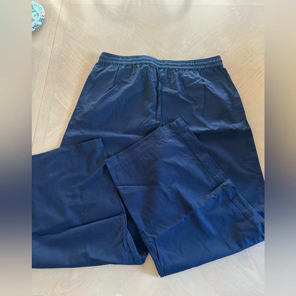 J. Crew Navy Elastic Waist Drawstring Pants - Picture 4 of 4